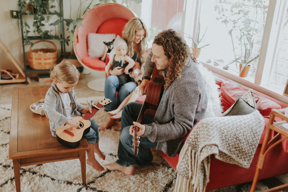 san diego hippie in home family session- kathy davies photography